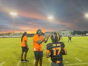 evening football game tonight