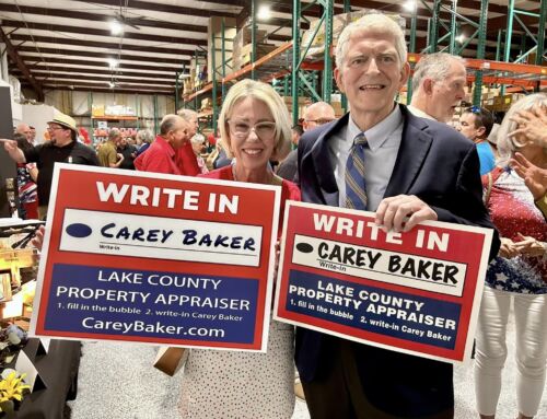 Record Turnout at Rally for Lake Property Appraiser Write-In Candidate Carey Baker