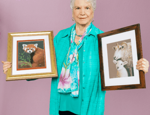 Sandra Fox Paints a Colorful Outlook Top of Form