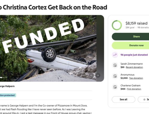 Community Raises $8,000 in Less Than 24 Hours for Mount Dora Server Whose Car Was Lost in Flood Collapse