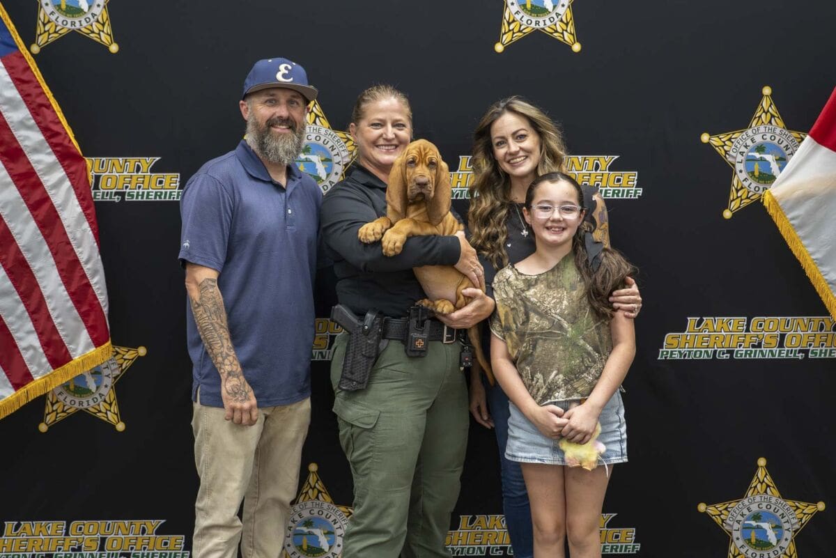 Lake County Sheriff’s Office Welcomes New Bloodhound K9 “Skeeter”