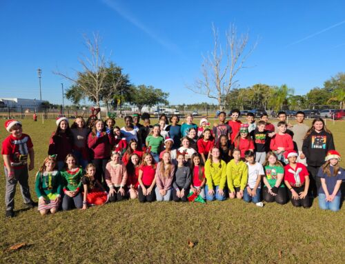 Tavares Middle School’s Adopt-A-Family Club, Lions Club Help Local Families