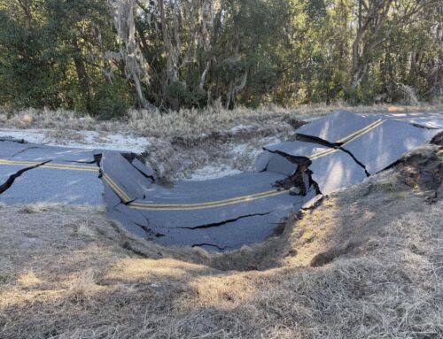 Sinkhole Forces Closure of Empire Church Road Near Bear Lake Road in Groveland