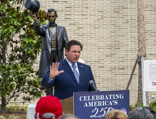 DeSantis Unveils Abraham Lincoln Statue in The Villages as Part of America 250 Initiative